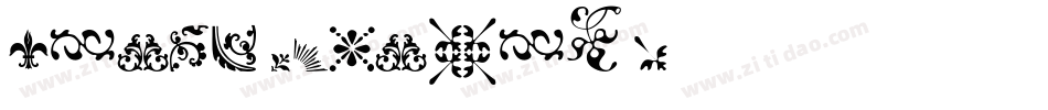 Rough Fleurons字体转换